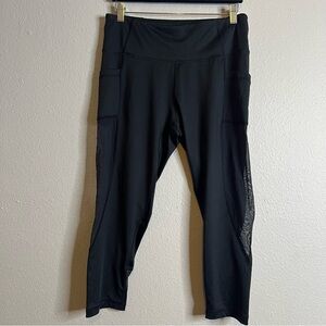 Flex N Black Mesh Active Leggings